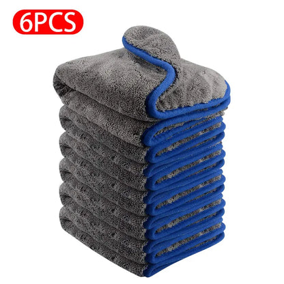 1200GSM Super Absorption Microfiber Towel Car Detailing Care Washing Hemming Towels Auto One-Time Drying Cloth Rags