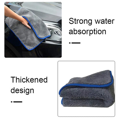 1200GSM Super Absorption Microfiber Towel Car Detailing Care Washing Hemming Towels Auto One-Time Drying Cloth Rags