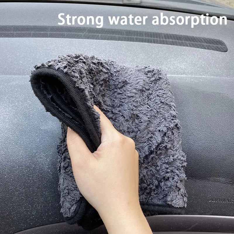 1200GSM Super Absorption Microfiber Towel Car Detailing Care Washing Hemming Towels Auto One-Time Drying Cloth Rags